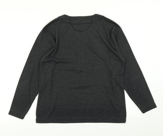 QS Womens Grey Basic Polo Size 10
