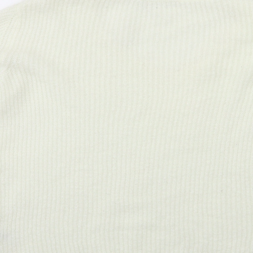 George Womens White Knit Pullover Jumper Size 12