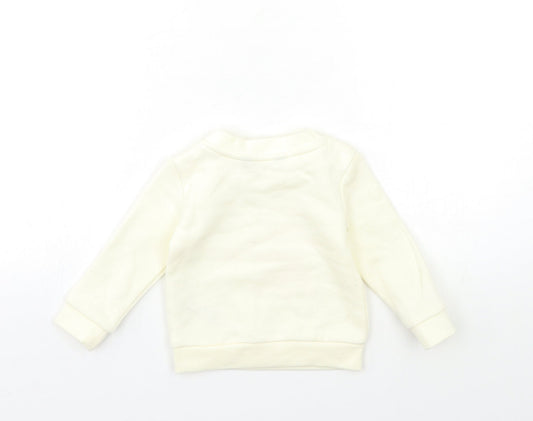Primark Baby White Pullover Jumper Size 6-9 Months - BE NICE BE KIND