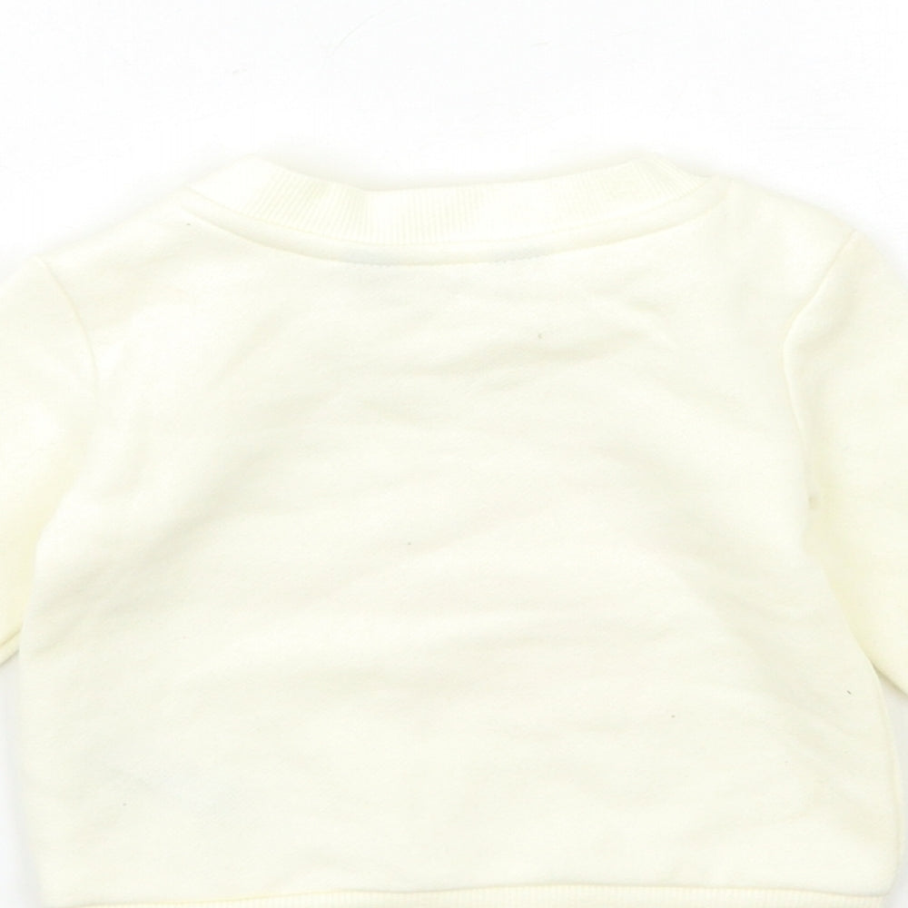 Primark Baby White Pullover Jumper Size 6-9 Months - BE NICE BE KIND