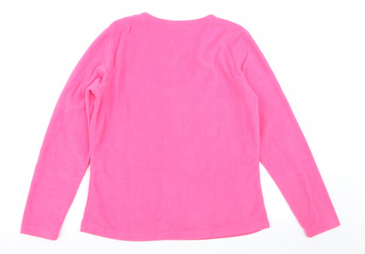 Asda George Womens Pink Solid Top Pyjama Top Size 8 - size 8-10