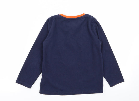 Primark Boys Blue Solid Pyjama Top Size 5-6 Years