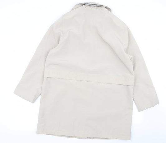 Evans Womens Beige Overcoat Coat Size 14