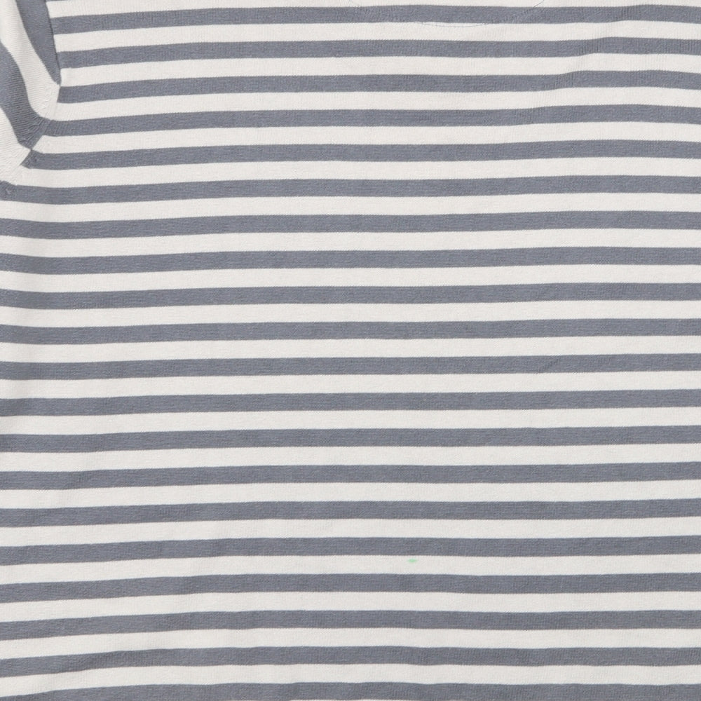 Brand and care label for Easy men’s multicoloured striped jumper, size L, - shirt/jumper