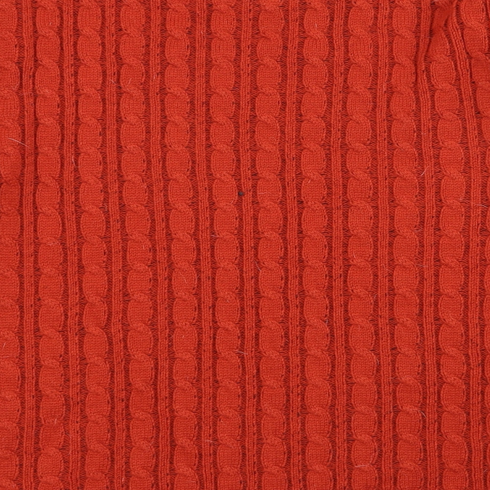 pure and natural Womens Orange Pullover Jumper Size L
