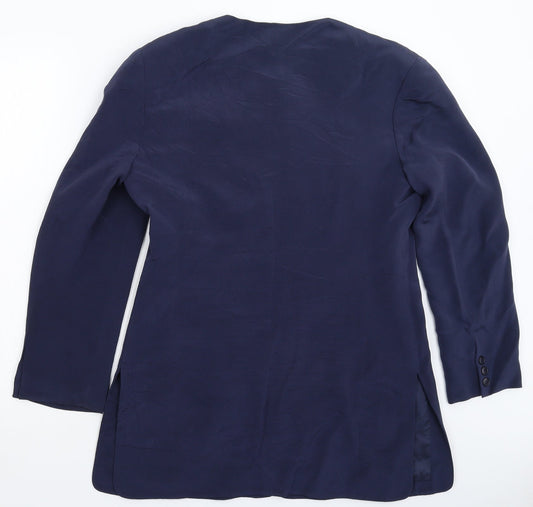 Susan Woolfe Womens Blue Jacket Blazer Size 12