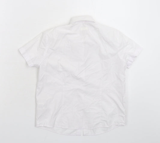 George Boys White Basic Button-Up Size 7-8 Years