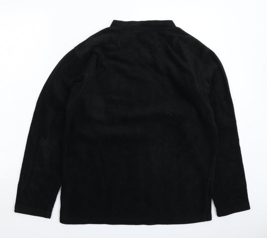 Reach Mens Black Fleece Pullover Sweatshirt Size M