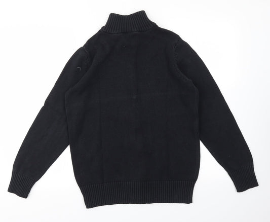 Preworn Mens Black Full Zip Sweatshirt Size L