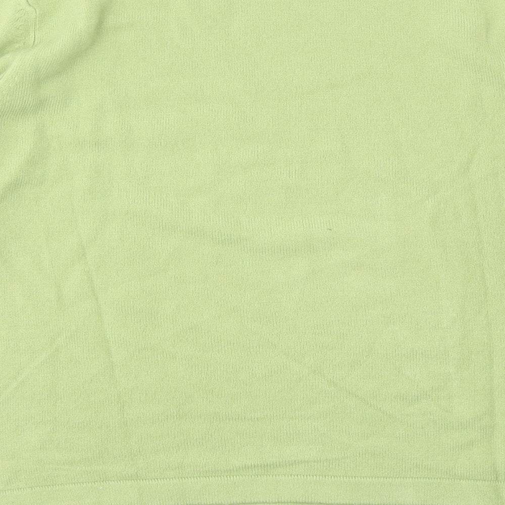 JDV Womens Green Pullover Jumper Size 12