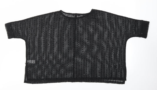 NEXT Womens Black Basic T-Shirt Size 8