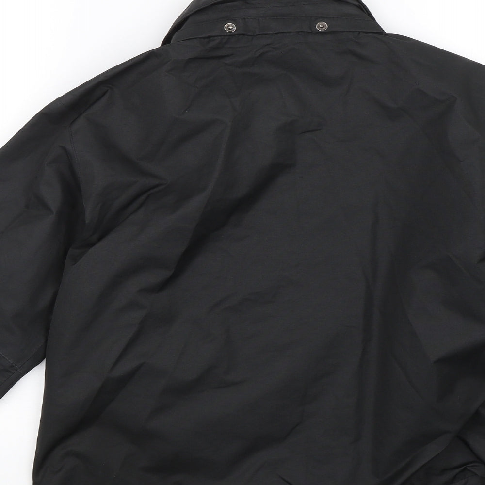 McKINLEY Boys Black Rain Coat Coat Size 10 Years