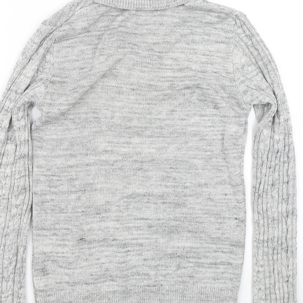 H&M Womens Grey Pullover Jumper Size S