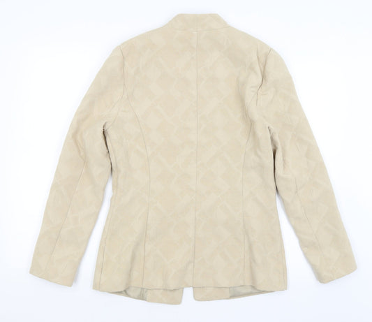 M&S Womens Gold Jacket Blazer Size 12