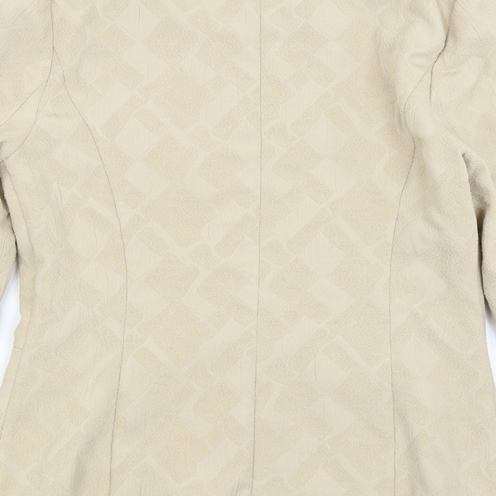 M&S Womens Gold Jacket Blazer Size 12