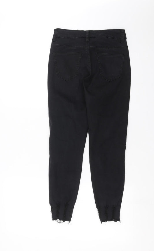 MISS RJ Womens Black Denim Skinny Jeans Size 6 L25 in