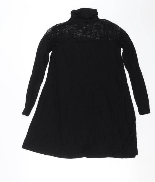 ASOS Womens Black A-Line Size 8 - Lace Detail