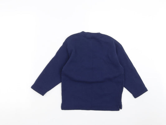 Fruit of the Loom Boys Blue Pullover Sweatshirt Size 5-6 Years