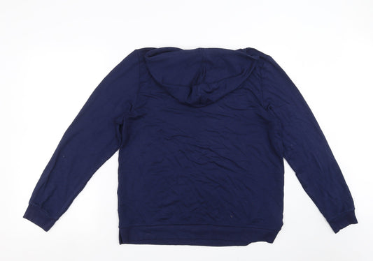 indigo & co Womens Blue Pullover Hoodie Size M
