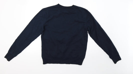 Cedar Wood State Mens Blue Pullover Sweatshirt Size M - Christmas