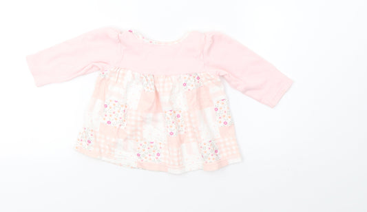 Marks and Spencer Girls Pink Check A-Line Size 3-6 Months