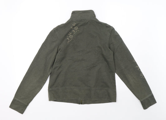 NEXT Womens Green Velvet Jacket Size 12