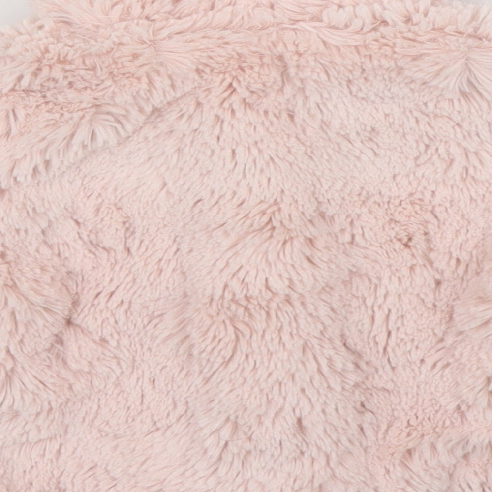 Brand and care label for Early Days girls’ pink overcoat coatigan, size 6-9, months