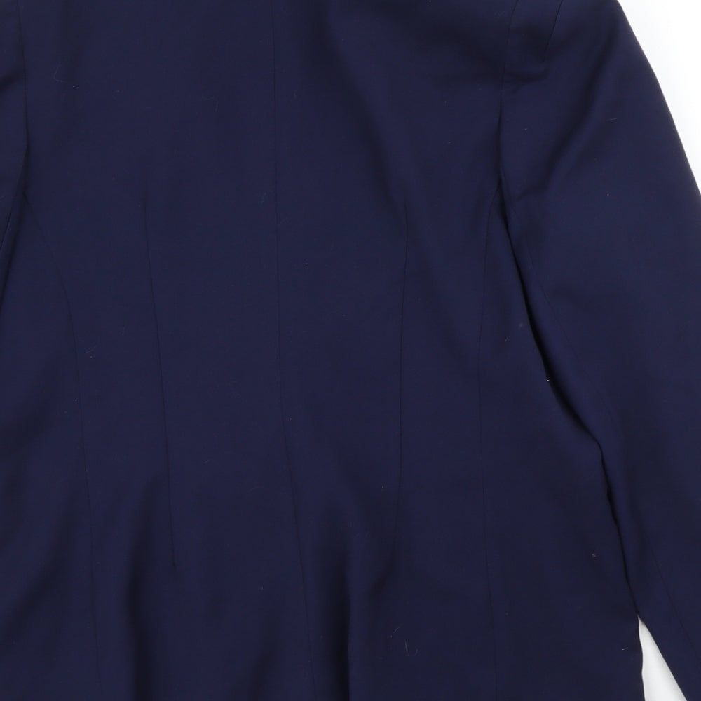 Very Womens Blue Floral Jacket Blazer Size 14