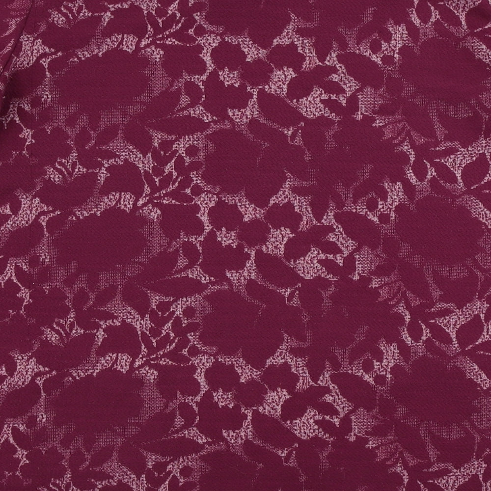George Womens Purple Floral Pullover Jumper Size 14