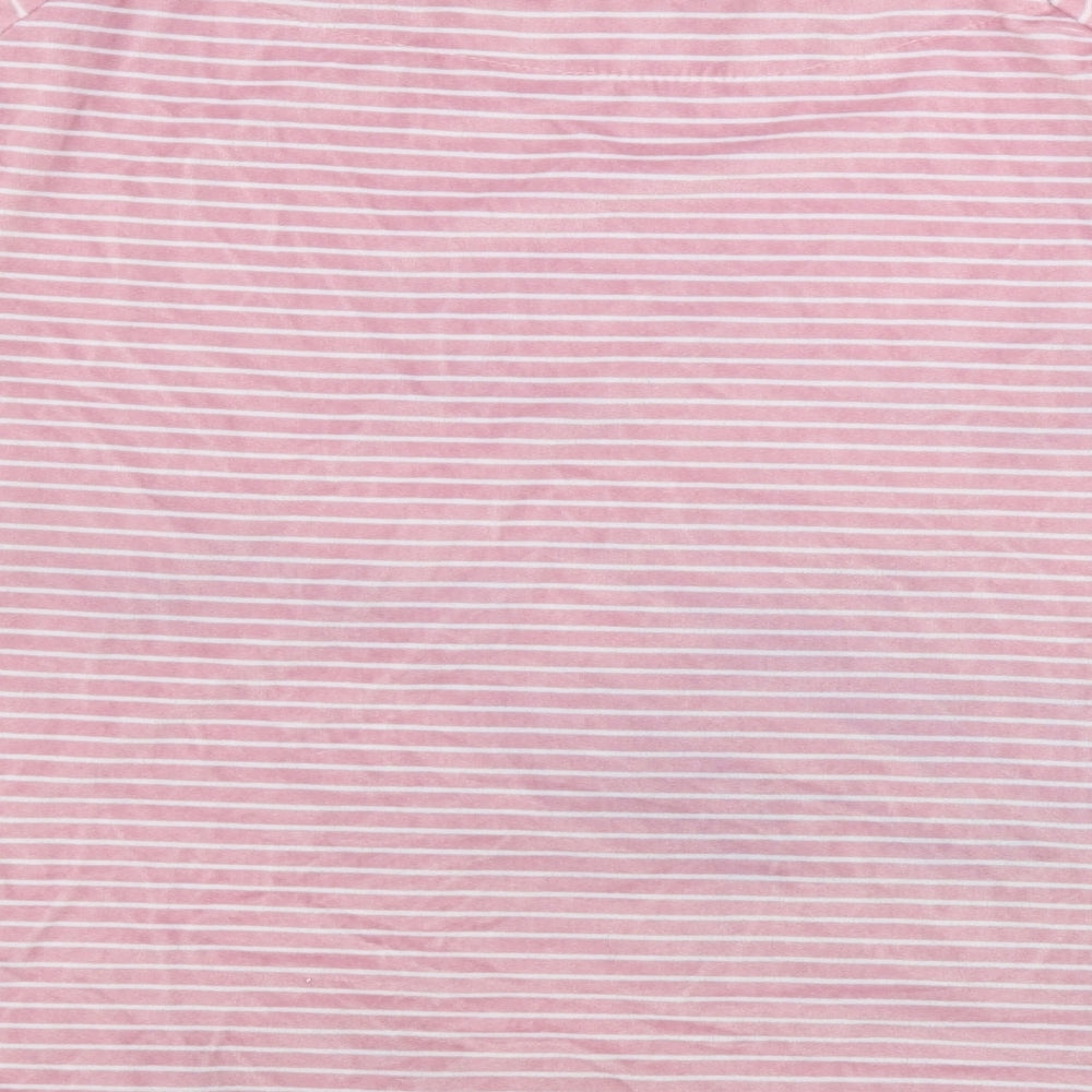 Primark Womens Pink Striped Pullover Jumper Size M