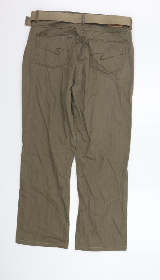 raphael valencino Womens Brown Trousers Size 34 in L30 in