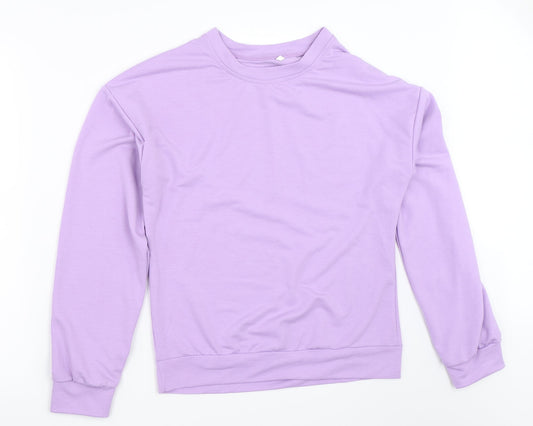 Preworn Womens Purple Pullover Sweatshirt Size S