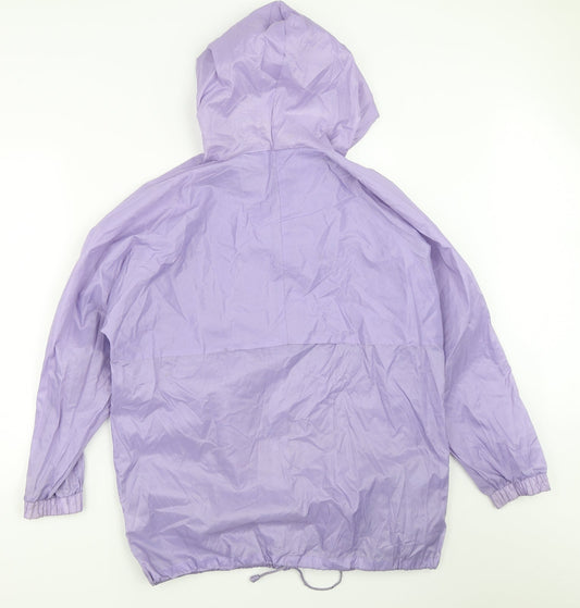 Embargo Womens Purple Rain Coat Coat Size M