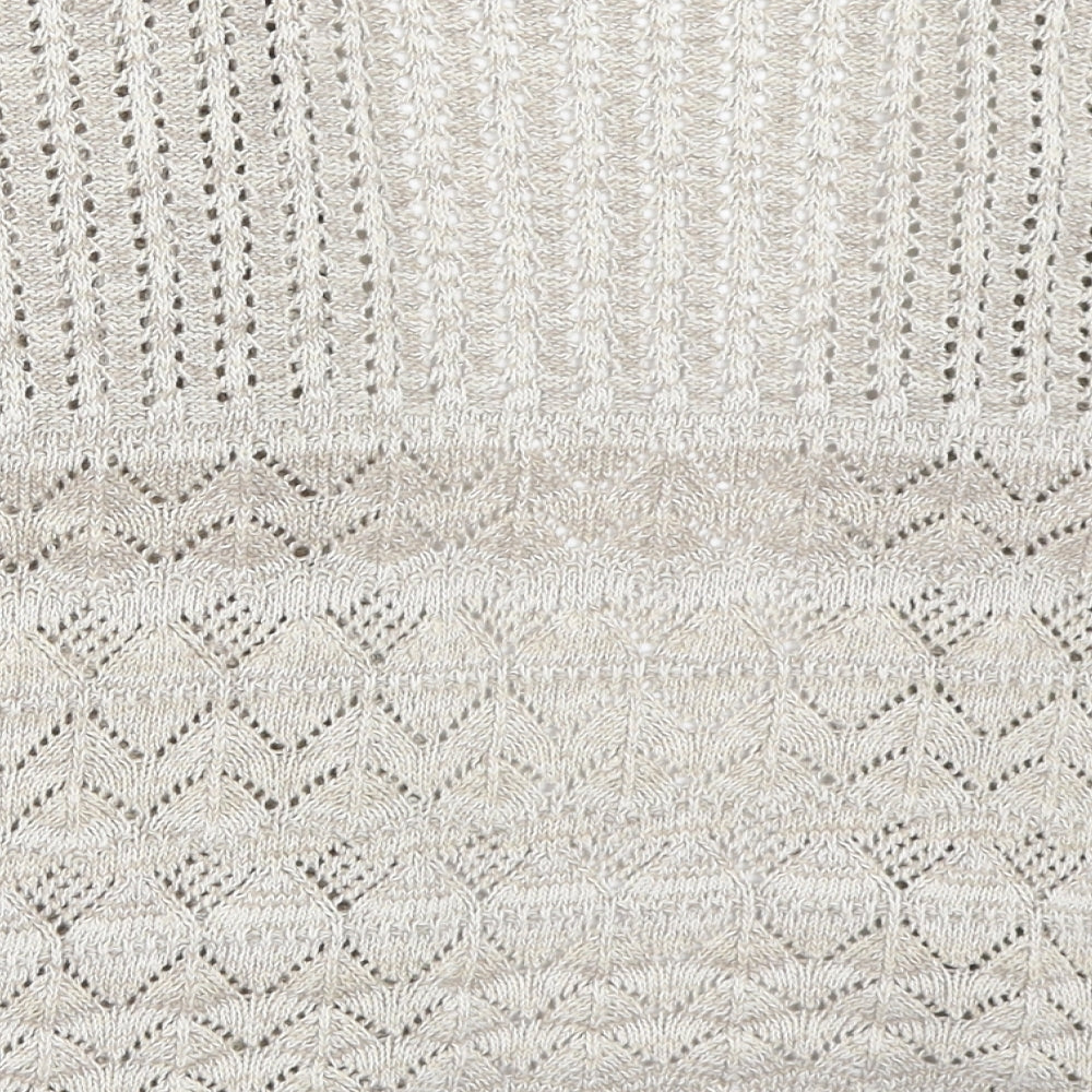 Choice Collection Womens Beige Cardigan Jumper Size 2XL