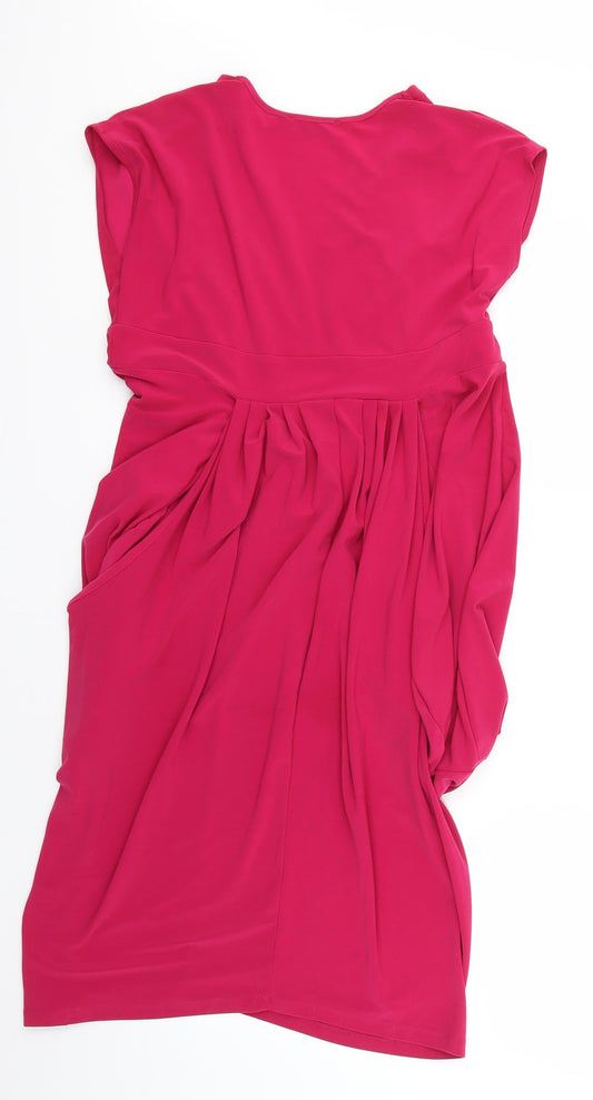 chianti Womens Pink Fit & Flare Size 12