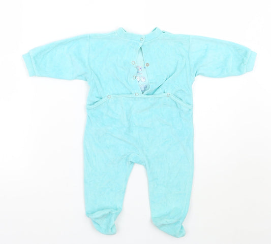Safeway Girls Blue Babygrow One-Piece Size 12 Months - v