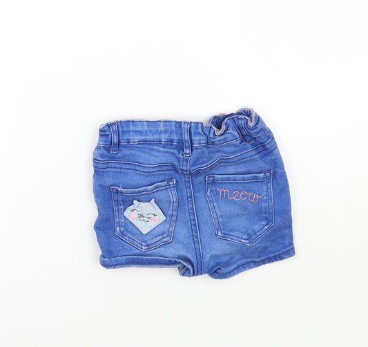 H&M Girls Blue Cropped Jeans Size 12 Months