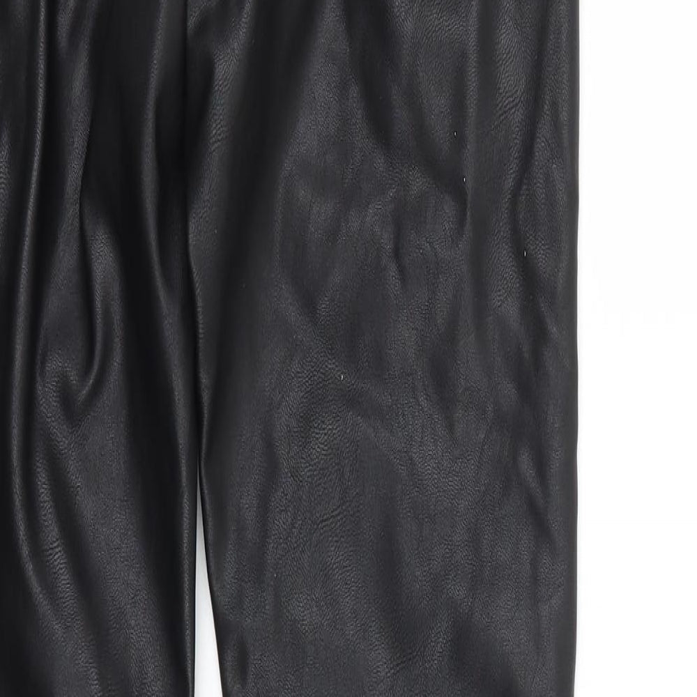 H&M Womens Black Trousers Size 4 L28 in