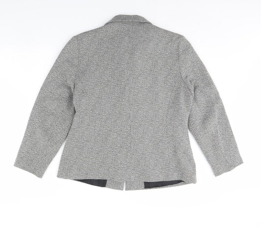Etam Womens Grey Jacket Size 16 - Shoulder Pads