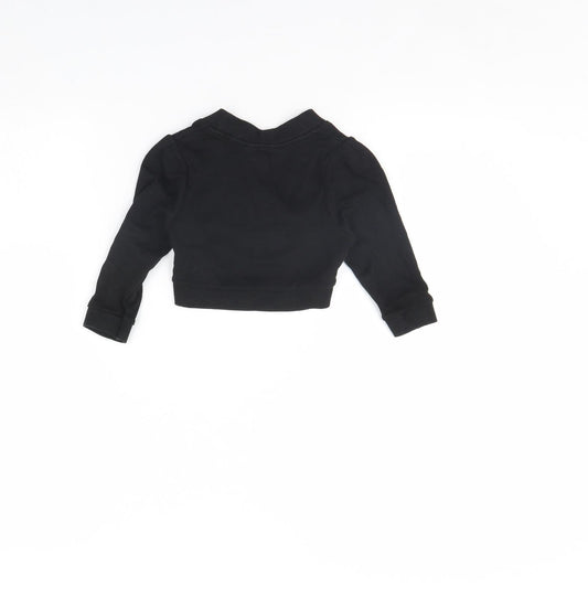 Girl 2 Girl Girls Black Cardigan Jumper Size 5 Years