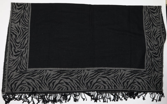 Debenhams Womens Black Animal Print Overcoat Poncho One Size - Cape Style Poncho