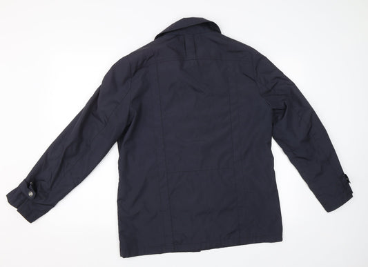 Frank Eden Womens Blue Windbreaker Jacket Size 10