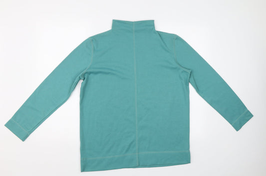 Isabelle Womens Green Pullover Sweatshirt Size M