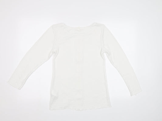 H&M Womens White Basic Blouse Size S