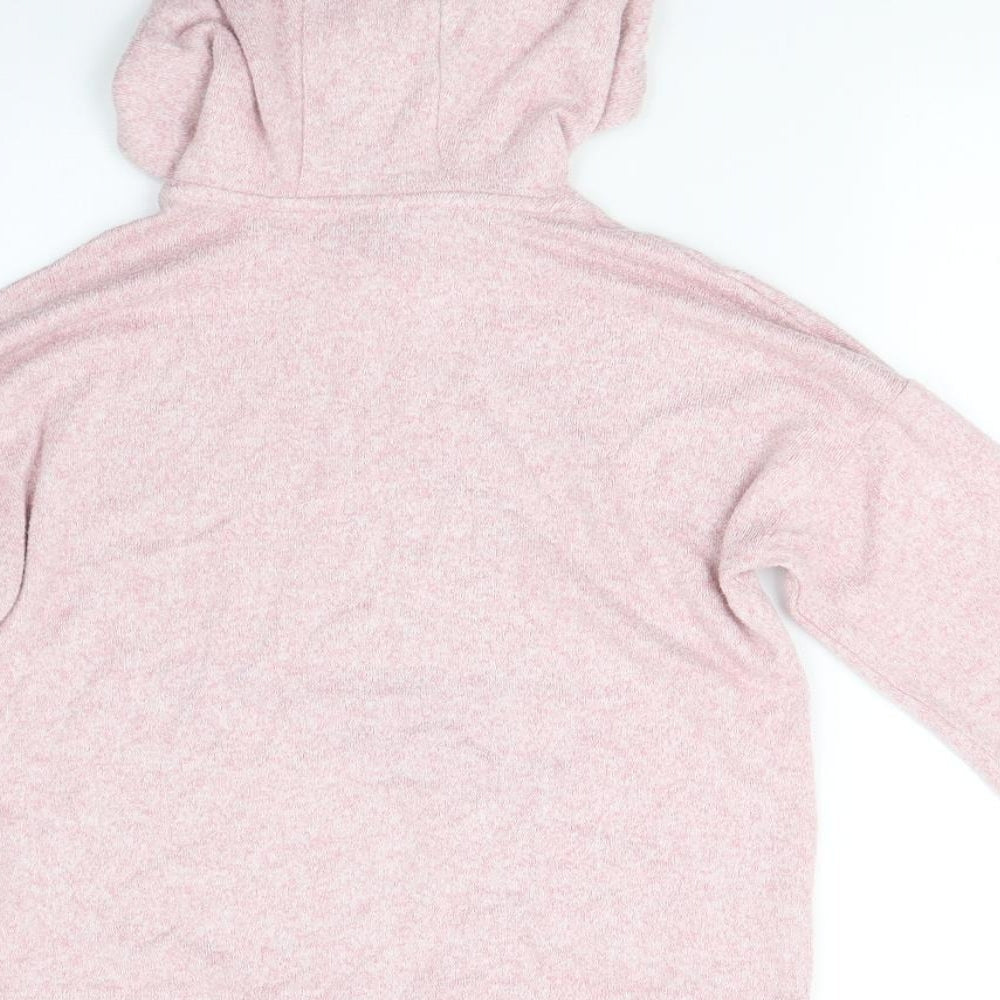 M&S Girls Pink Pullover Hoodie Size 8-9 Years