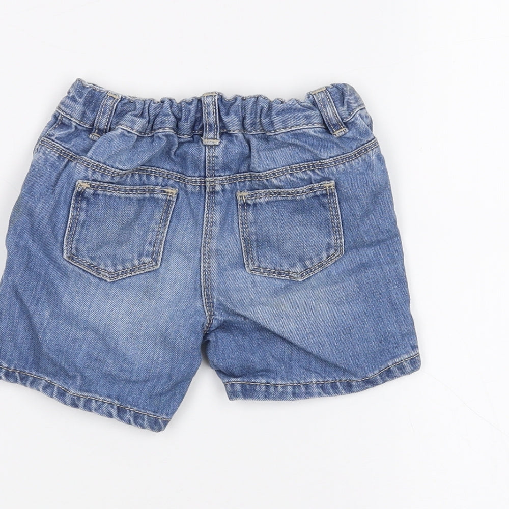Brand and care label for Next Baby Blue Cropped Jeans, size 12-18, Months