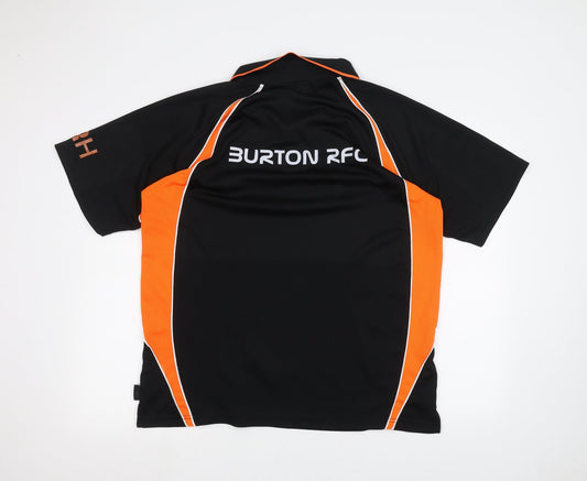 Akuma Mens Black Polo Size L