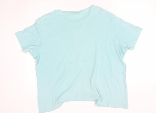 EWM Womens Blue Basic T-Shirt Size XL