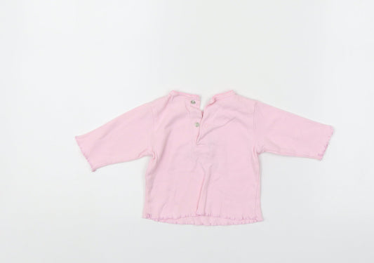 Little bundle Girls Pink Pullover Jumper Size 0-3 Months