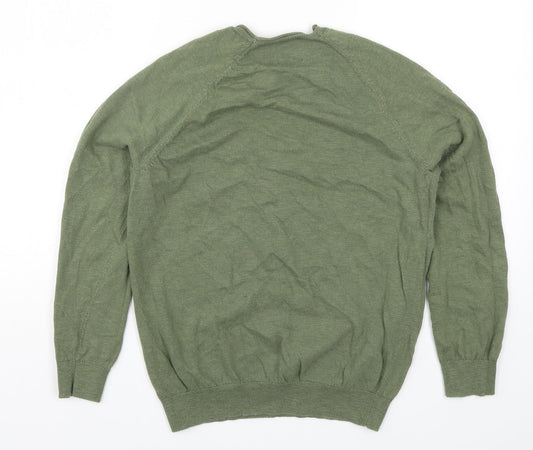 Burton Mens Green Knit Pullover Jumper Size S